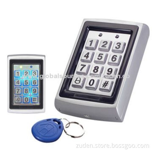 Access Control Panel with Metal Shell, Blue Backlight and ID Card Reader, Supports 500 Users